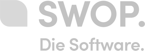 Logo von SWOP. Die Software.